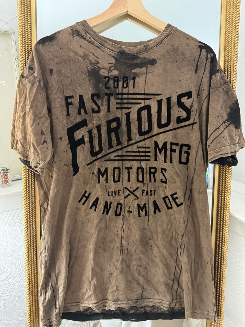 Fast Motors Brown Graphic Men’s T-Shirt